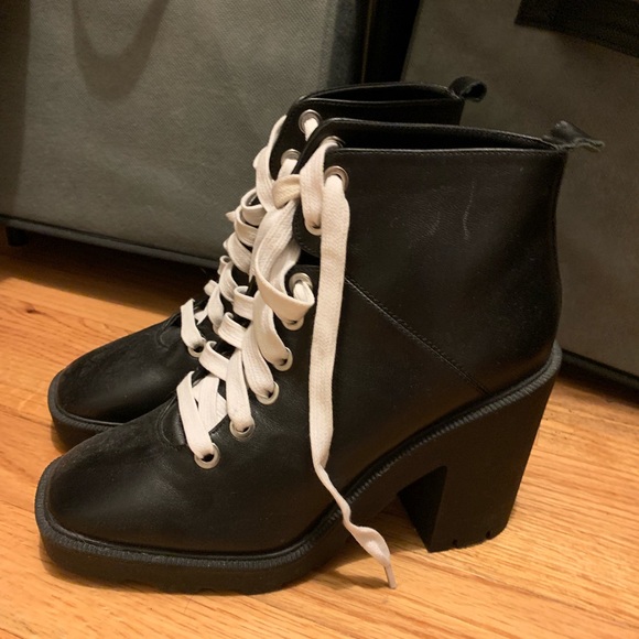 Leather platform boot heels - Picture 2 of 2
